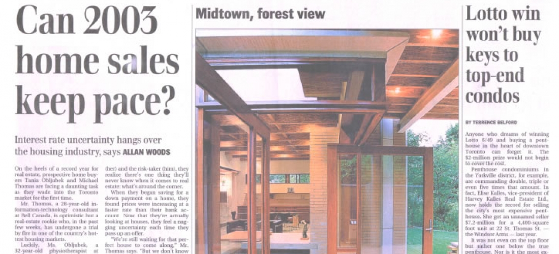 Toronto Residence – Globe and Mail 2003